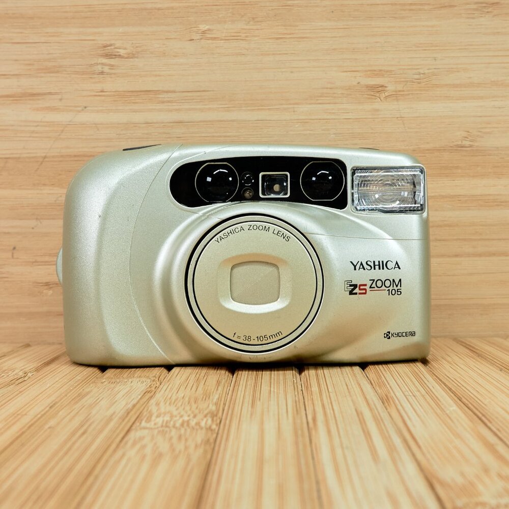 Vintage Yashica EZS Zoom 105, 35mm Point and Shoot Film Camera, Made in Japan